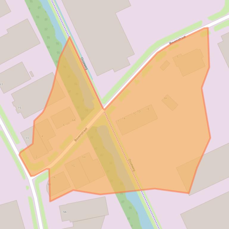 Kaart van postcodegebied 5405BD.