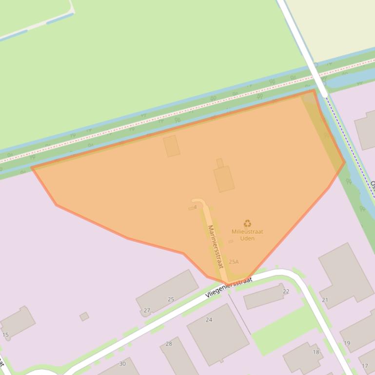 Kaart van postcodegebied 5405BG.