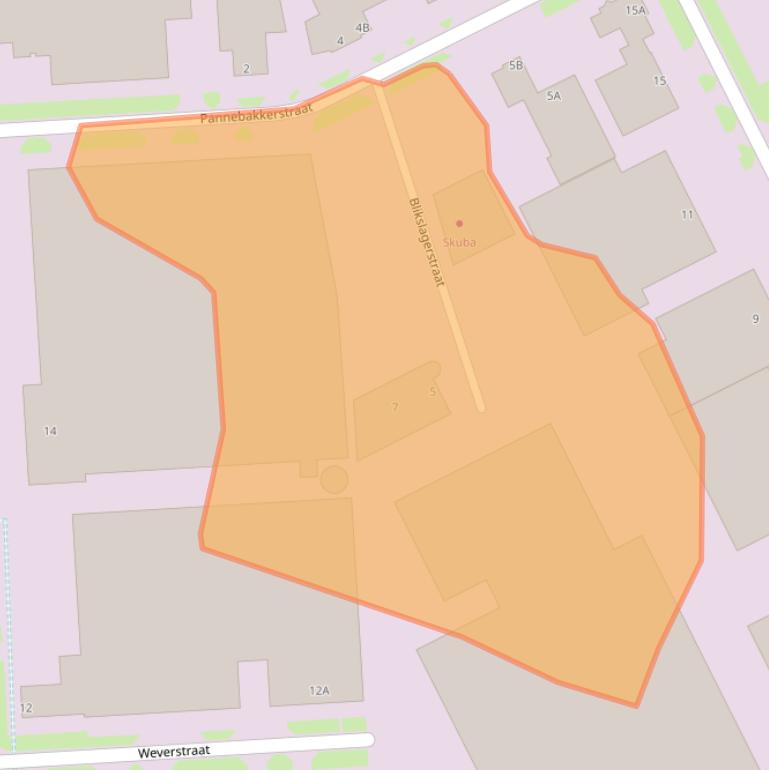 Kaart van postcodegebied 5405BL.