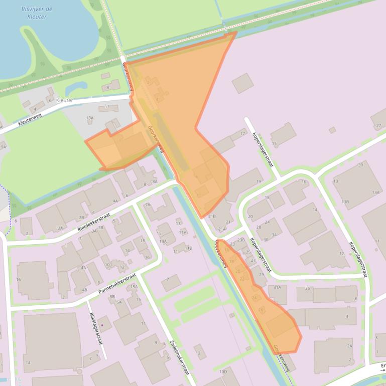 Kaart van postcodegebied 5405BV.