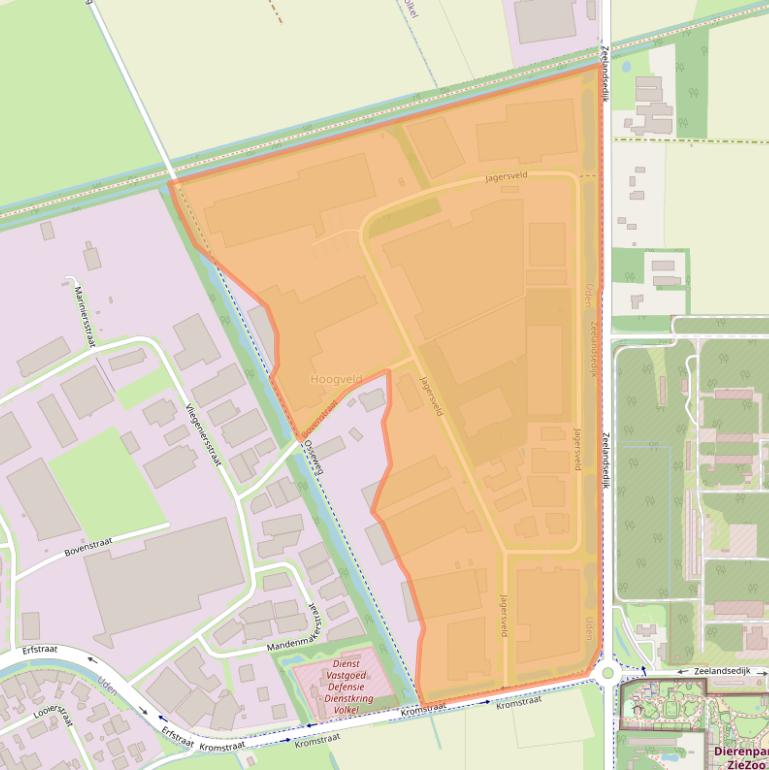 Kaart van postcodegebied 5405BW.