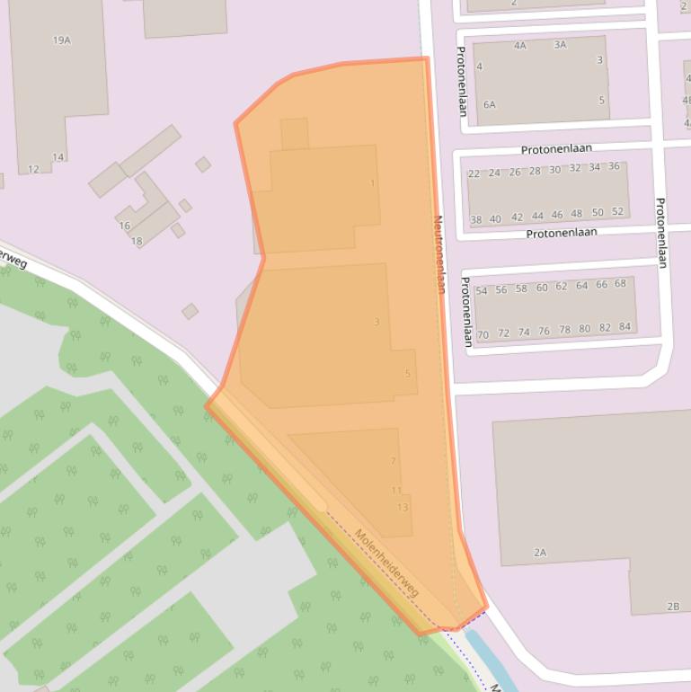 Kaart van postcodegebied 5405NG.