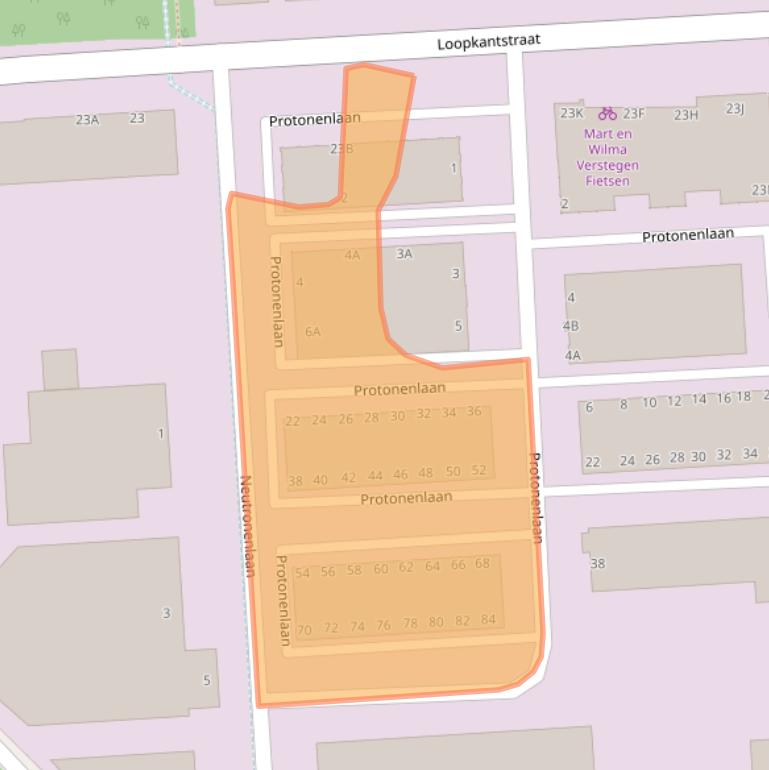 Kaart van postcodegebied 5405NH.