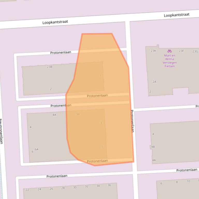 Kaart van postcodegebied 5405NJ.