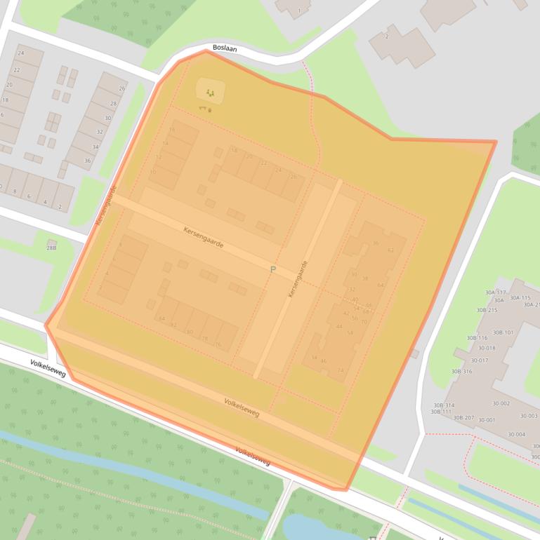 Kaart van postcodegebied 5405NZ.