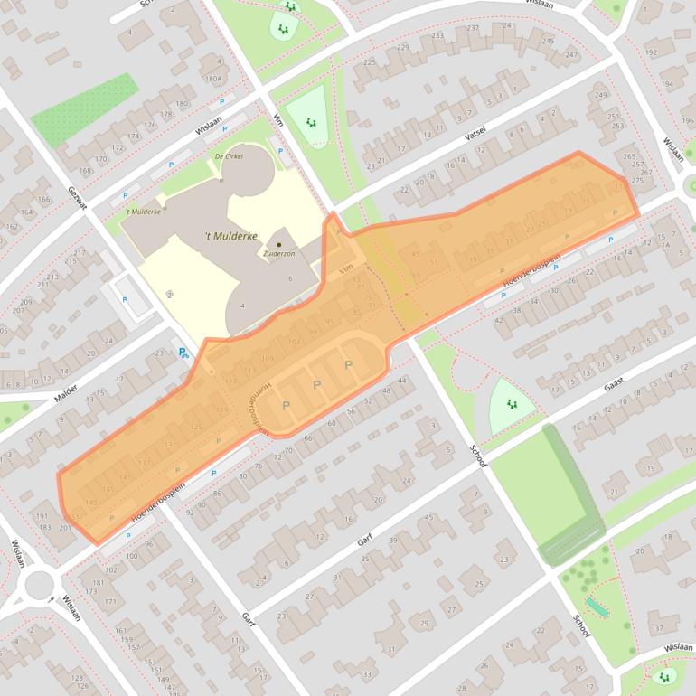 Kaart van postcodegebied 5406AH.