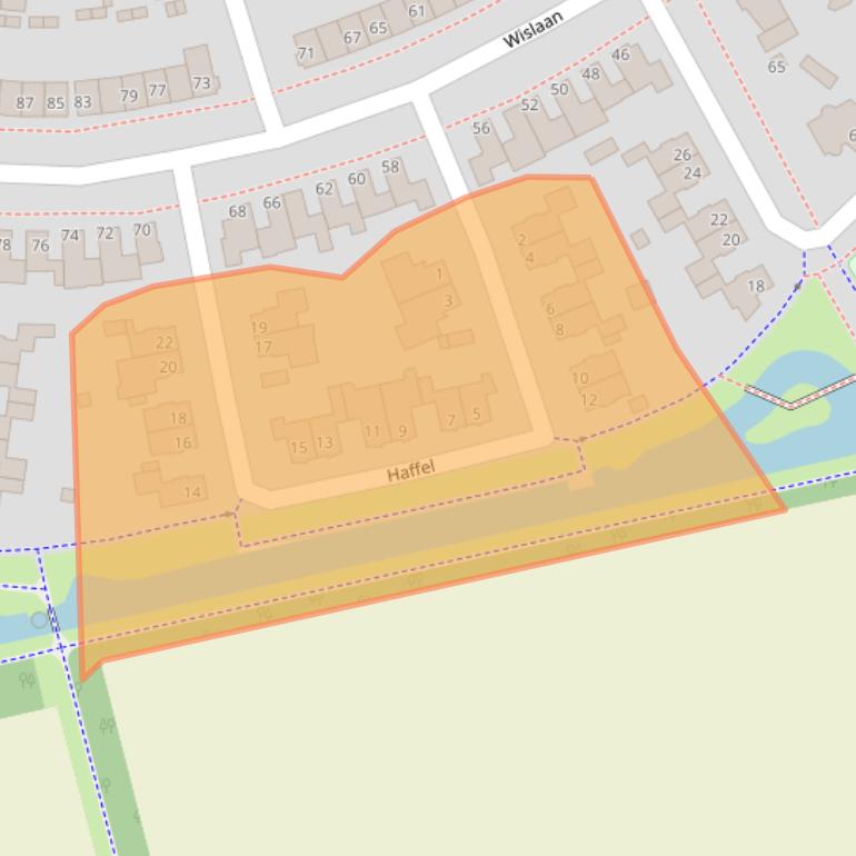 Kaart van postcodegebied 5406AR.