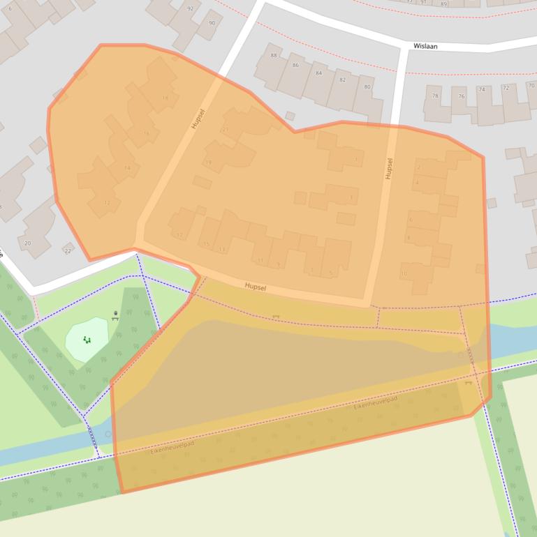 Kaart van postcodegebied 5406AS.