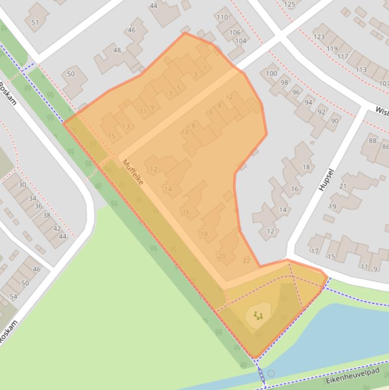 Kaart van postcodegebied 5406AT.