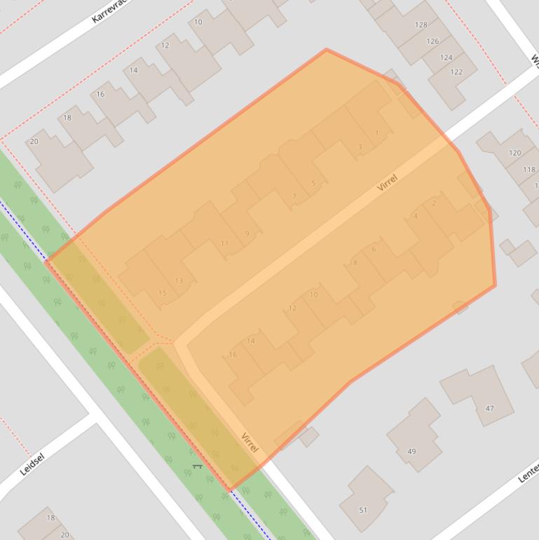 Kaart van postcodegebied 5406AV.