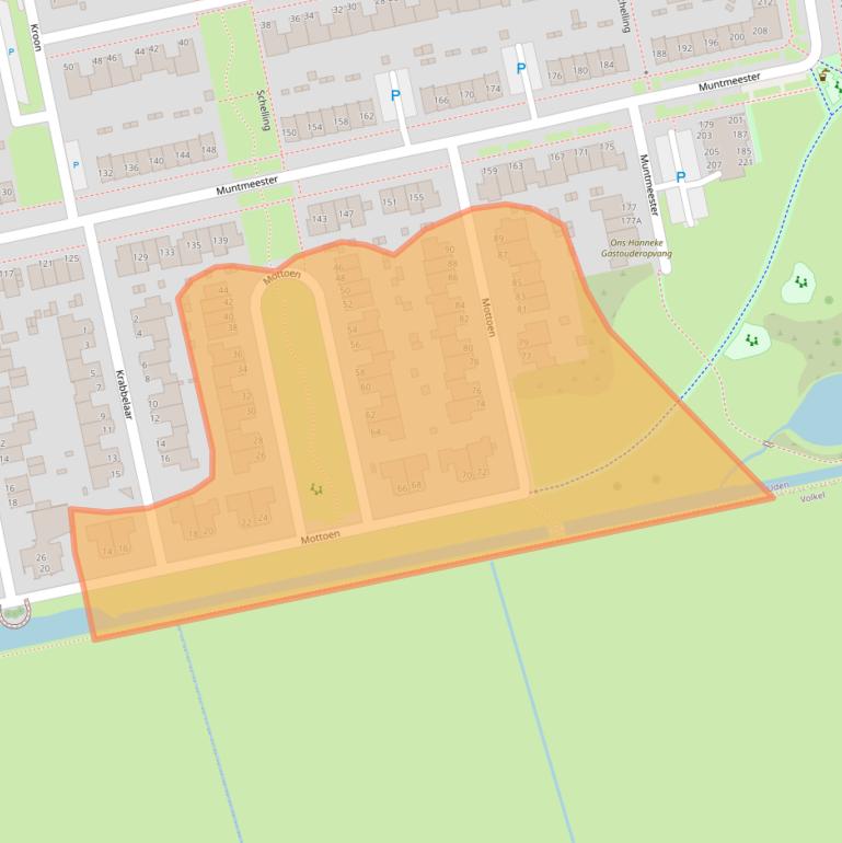 Kaart van postcodegebied 5406BC.