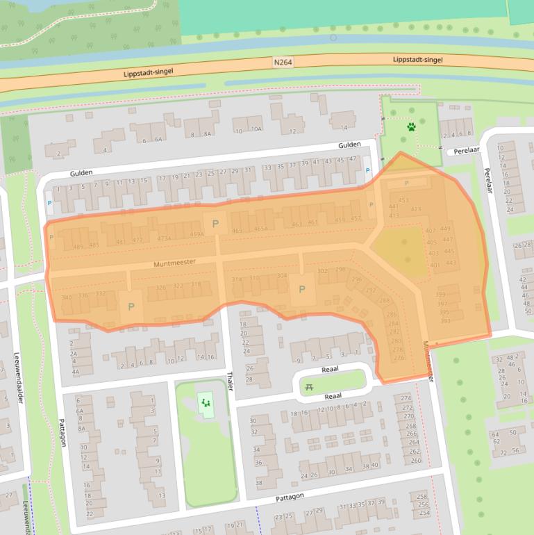 Kaart van postcodegebied 5406BJ.
