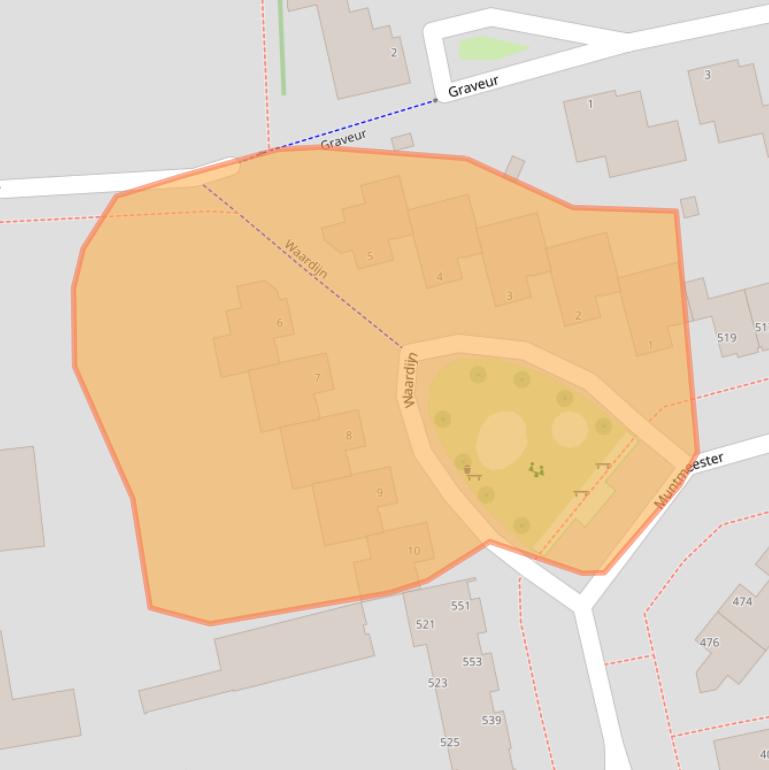Kaart van postcodegebied 5406BS.