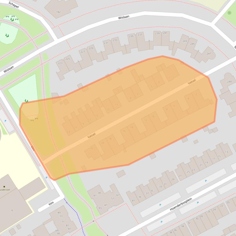 Kaart van postcodegebied 5406CE.