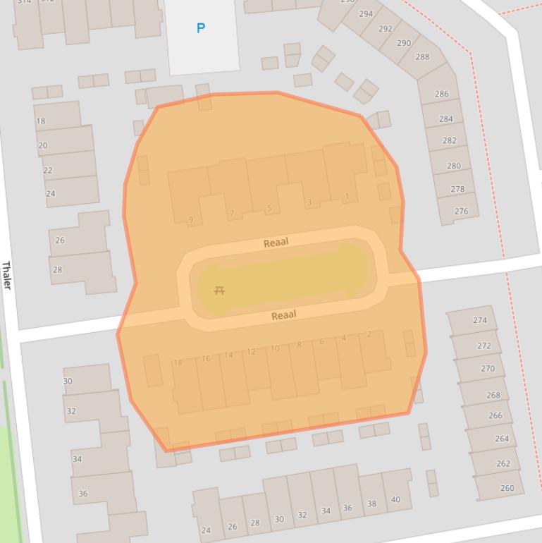Kaart van postcodegebied 5406DD.
