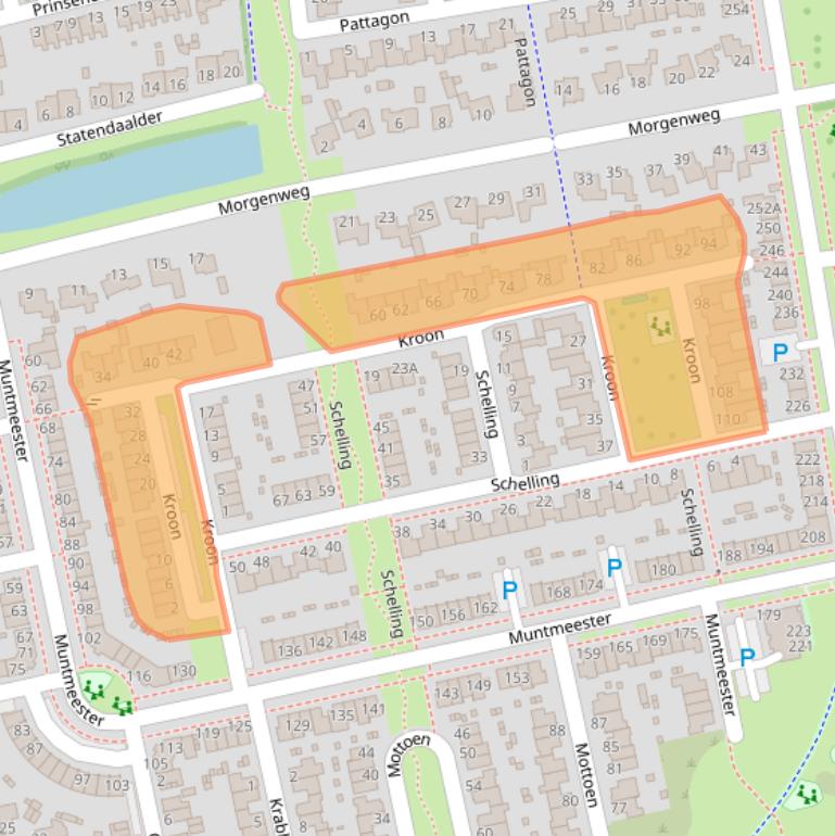 Kaart van postcodegebied 5406DJ.