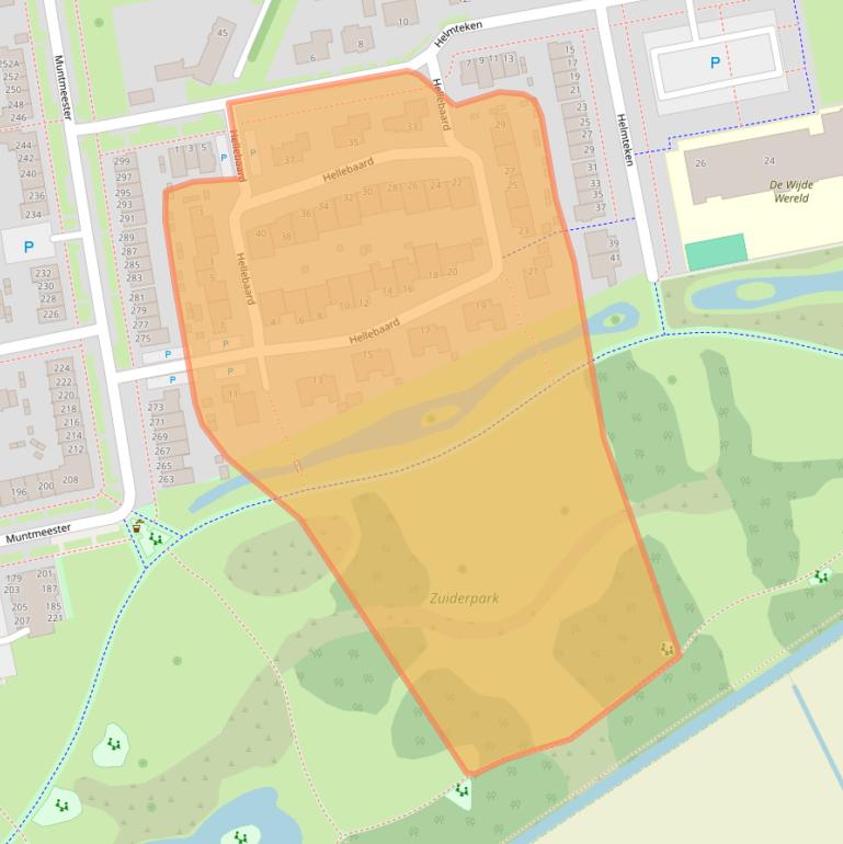 Kaart van postcodegebied 5406DL.