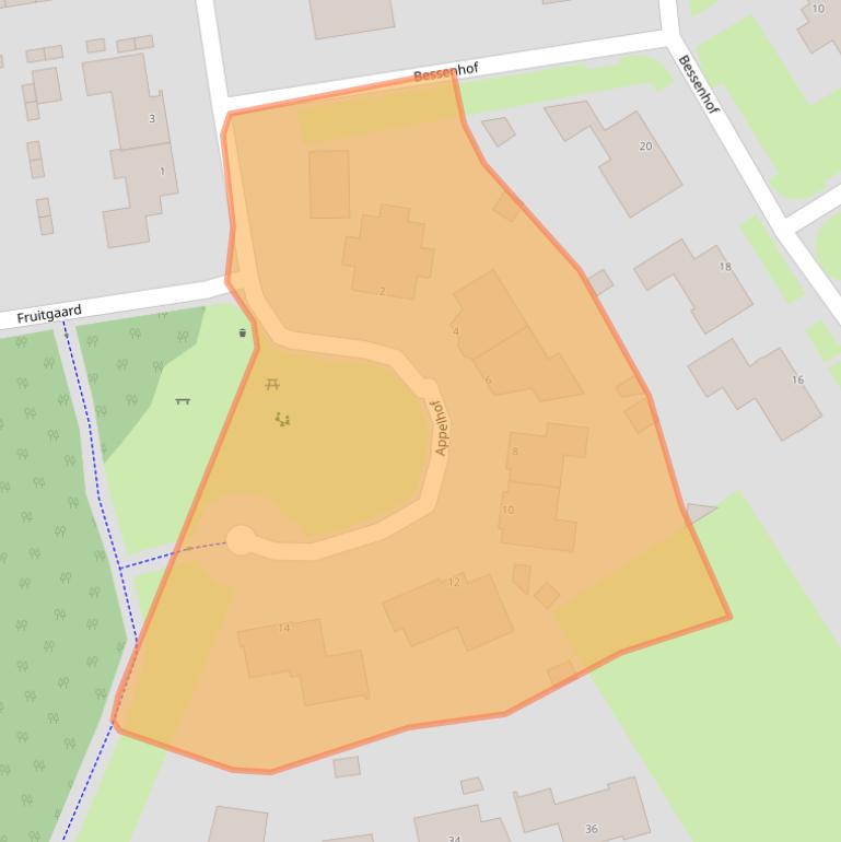 Kaart van postcodegebied 5406DT.