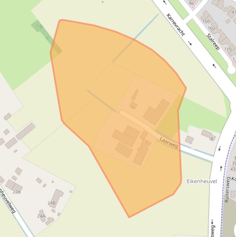 Kaart van postcodegebied 5406NC.