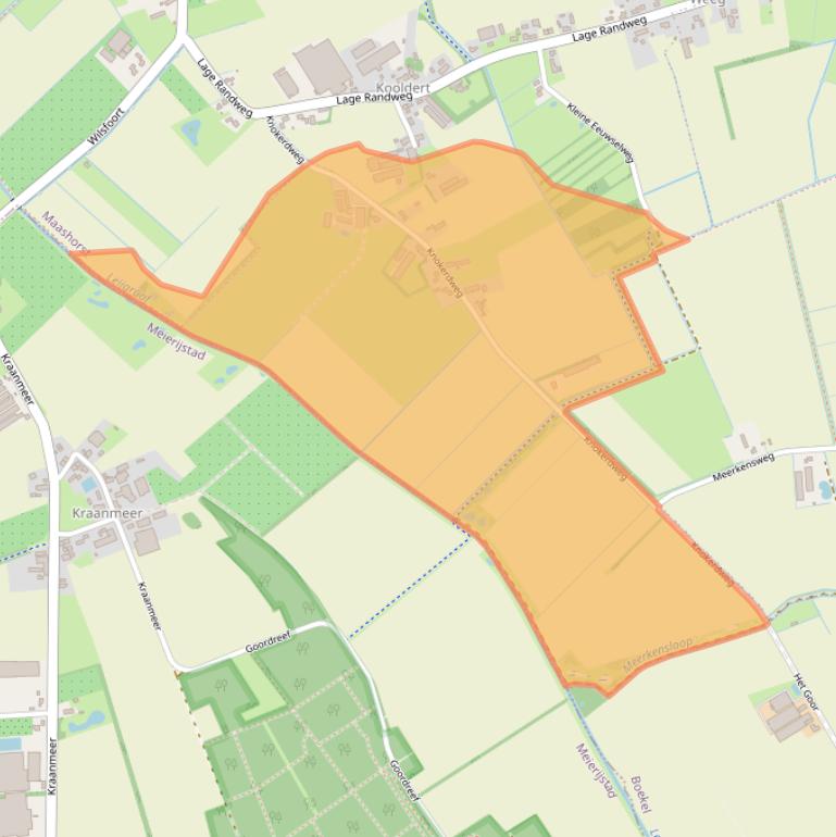 Kaart van postcodegebied 5406NR.