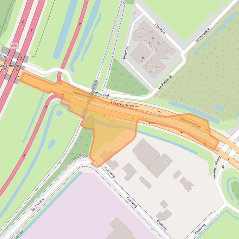 Kaart van postcodegebied 5406NS.