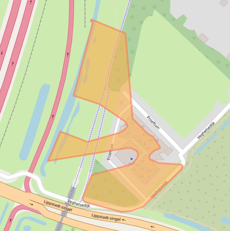 Kaart van postcodegebied 5406NW.