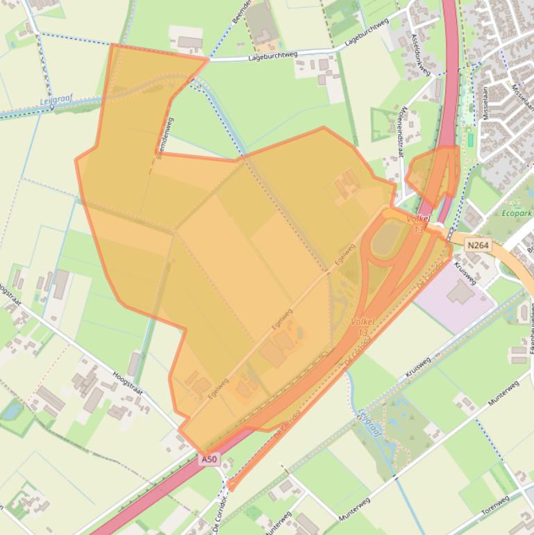 Kaart van postcodegebied 5406PD.
