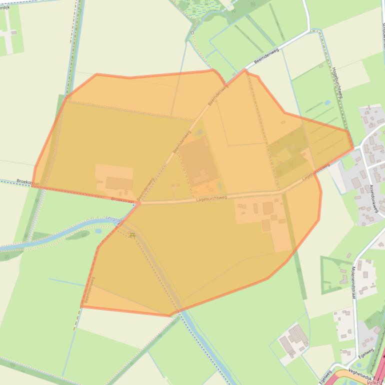 Kaart van postcodegebied 5406PG.