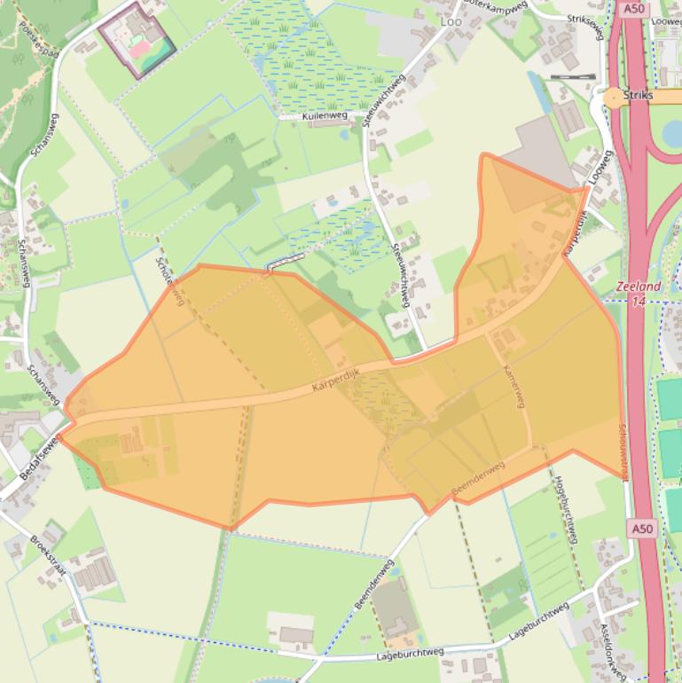 Kaart van postcodegebied 5406PH.