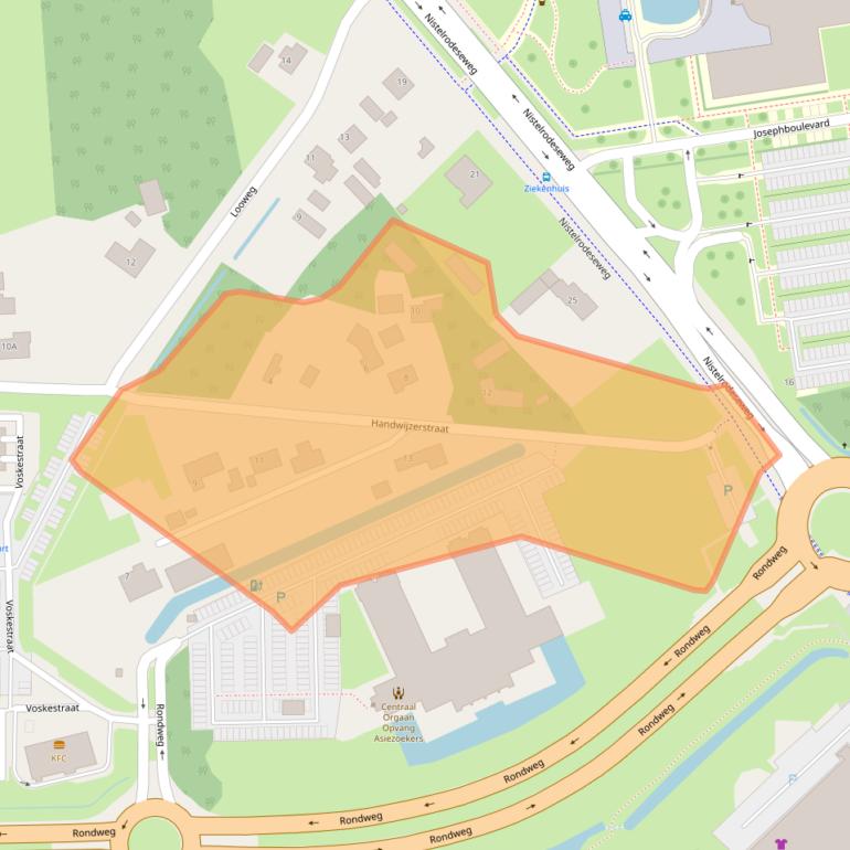 Kaart van postcodegebied 5406PM.