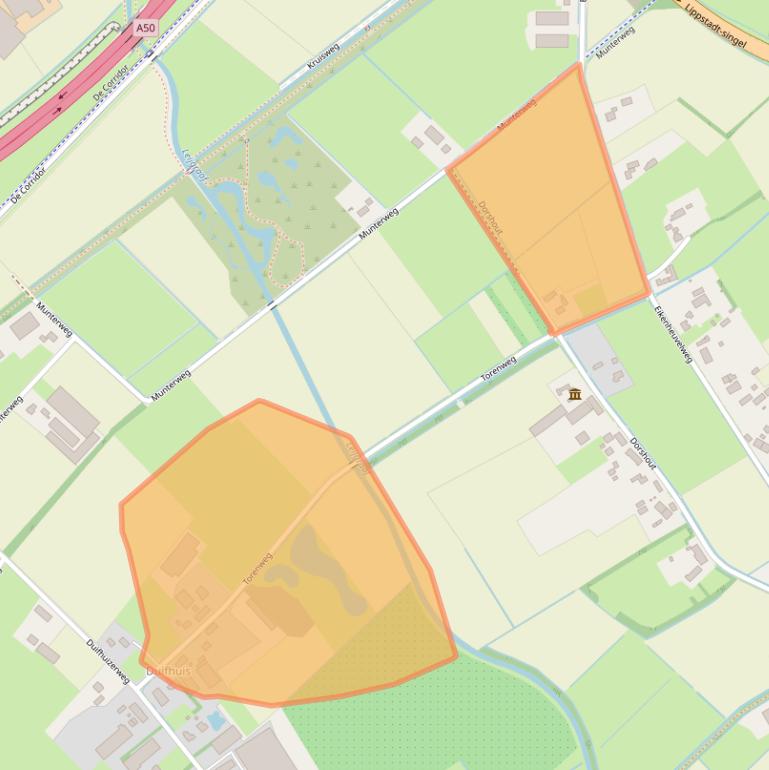 Kaart van postcodegebied 5406TD.