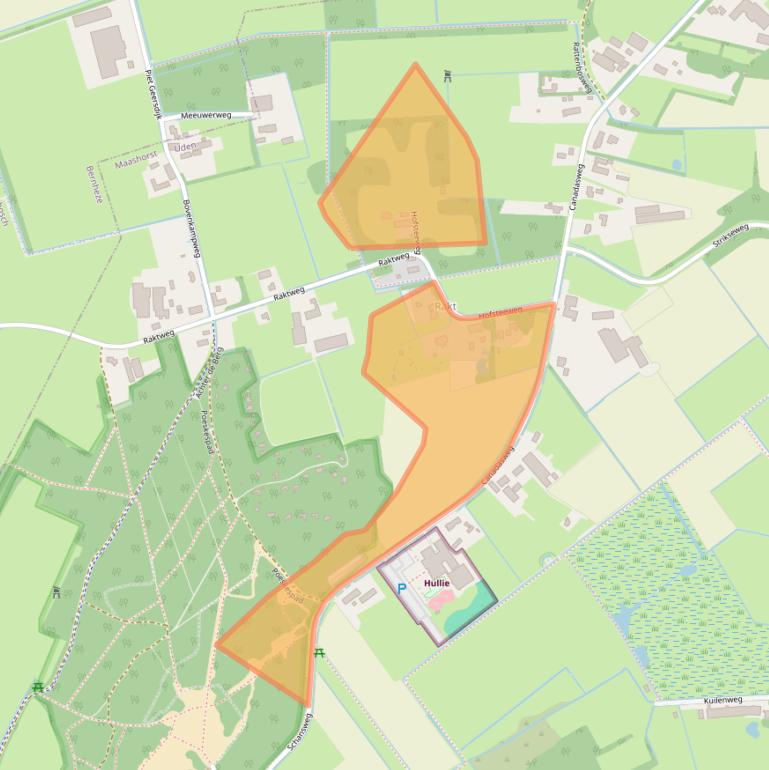 Kaart van postcodegebied 5406TX.