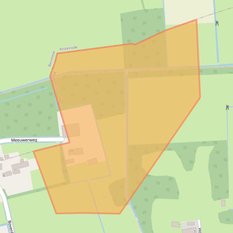 Kaart van postcodegebied 5406TZ.