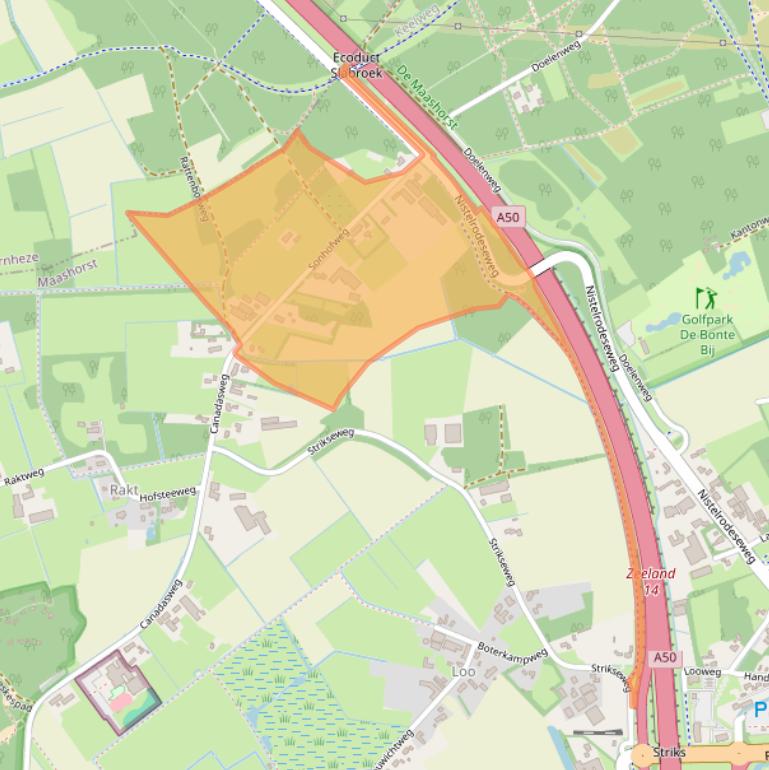 Kaart van postcodegebied 5406VA.