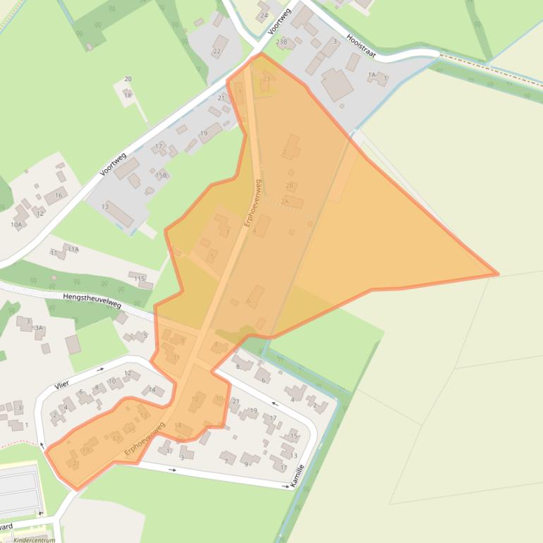 Kaart van postcodegebied 5406VD.