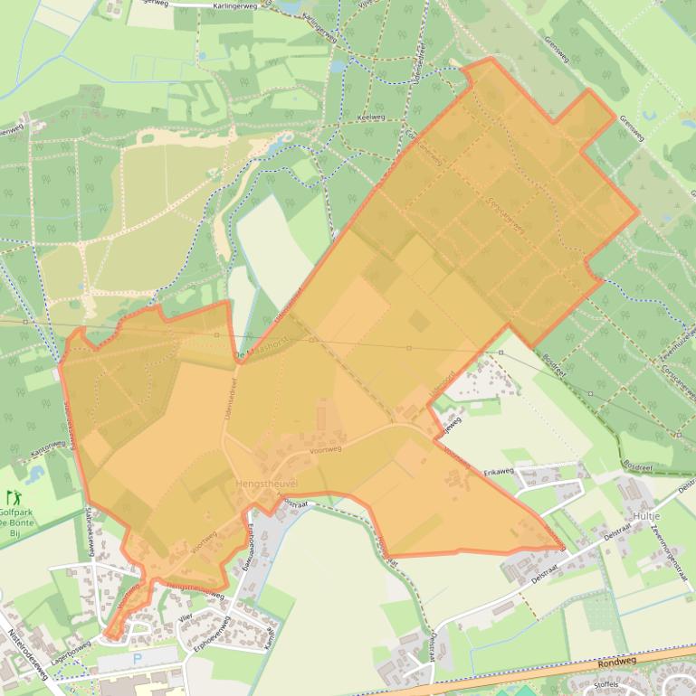 Kaart van postcodegebied 5406VG.