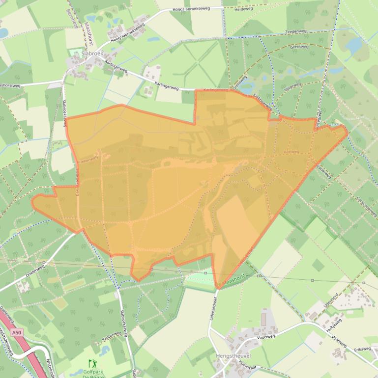 Kaart van postcodegebied 5406VM.