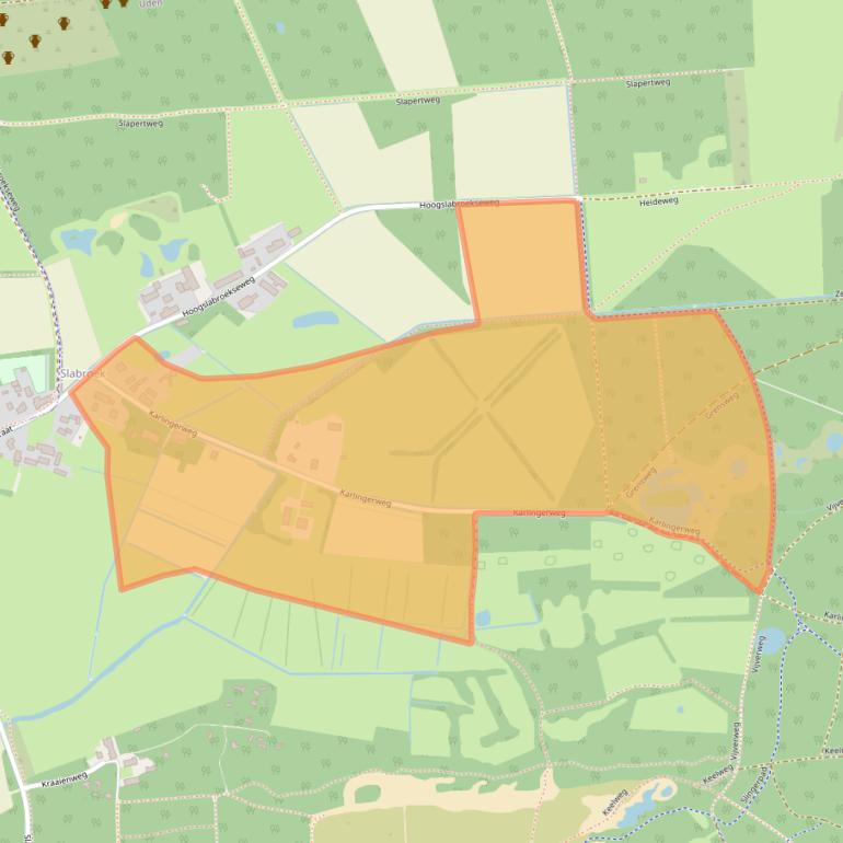 Kaart van postcodegebied 5406VR.