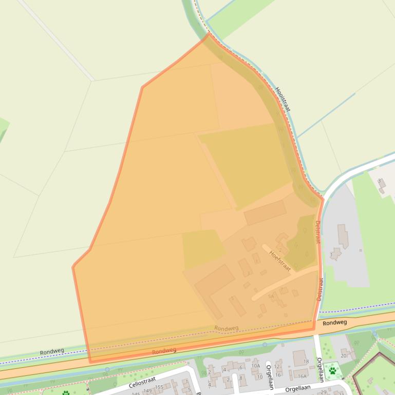 Kaart van postcodegebied 5406VX.