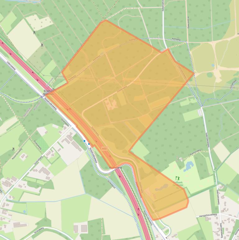 Kaart van postcodegebied 5406XK.