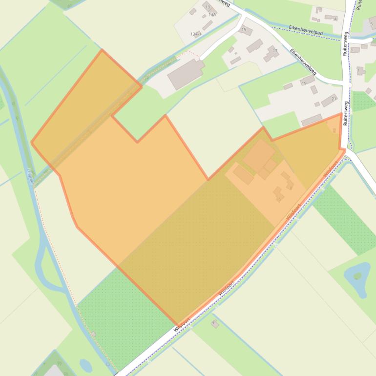 Kaart van postcodegebied 5406XL.