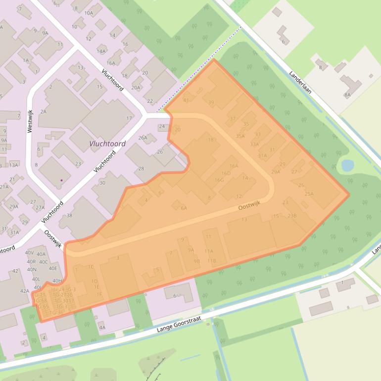 Kaart van postcodegebied 5406XT.