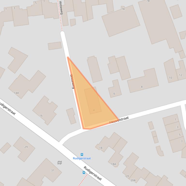 Kaart van postcodegebied 5408AE.