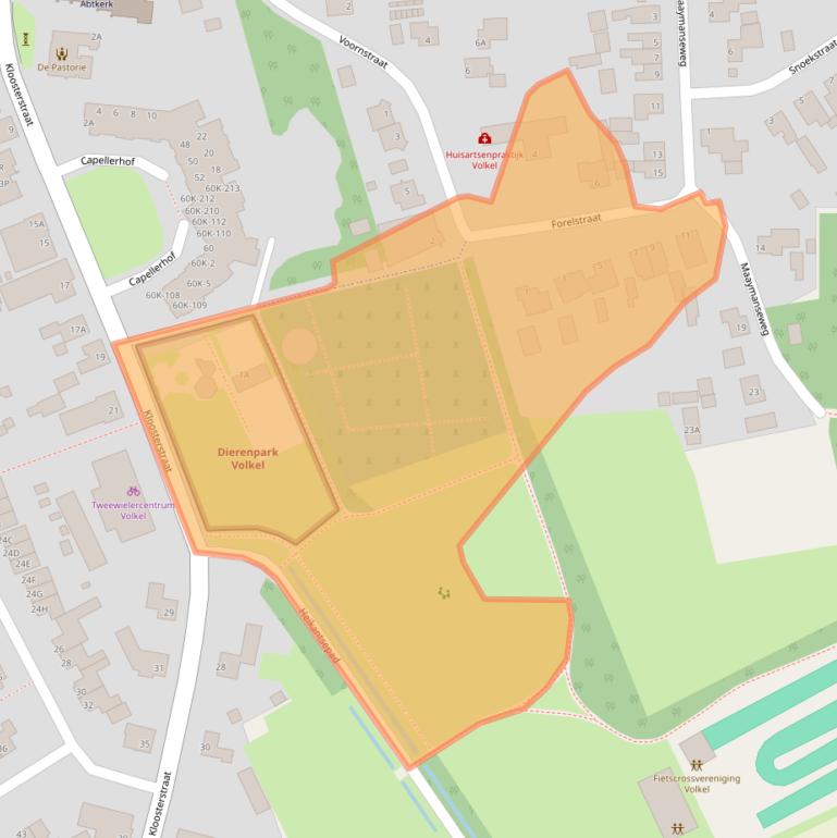 Kaart van postcodegebied 5408AT.