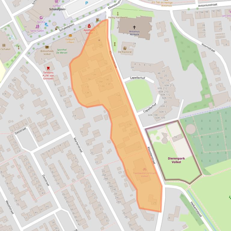 Kaart van postcodegebied 5408BA.