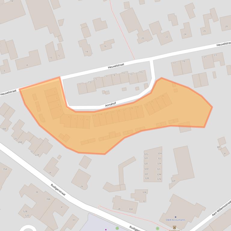 Kaart van postcodegebied 5408BD.