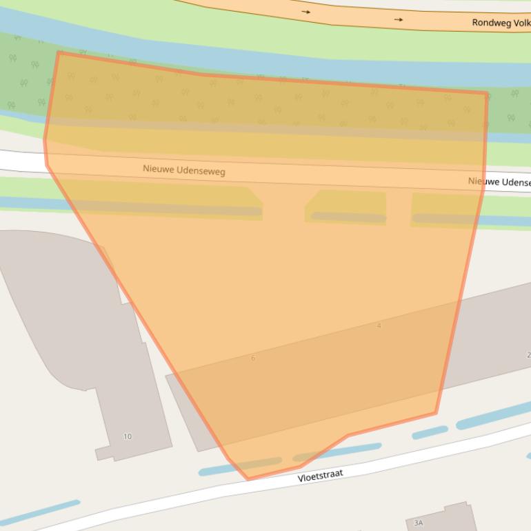 Kaart van postcodegebied 5408NE.