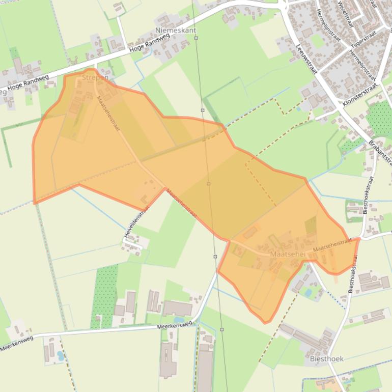 Kaart van postcodegebied 5408PA.