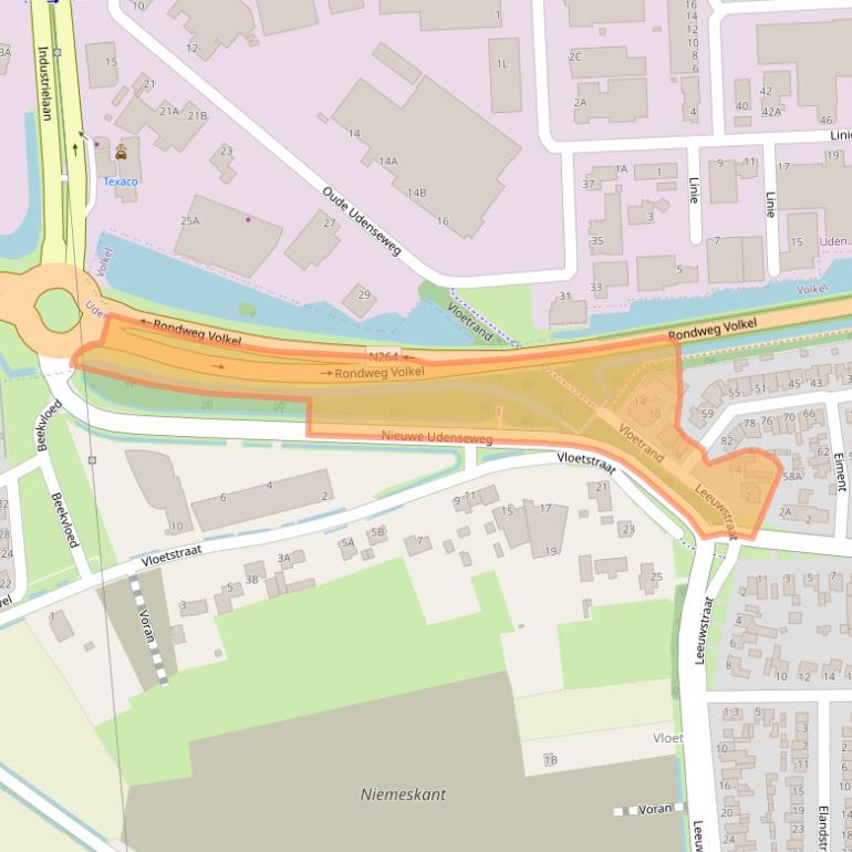Kaart van postcodegebied 5408PG.