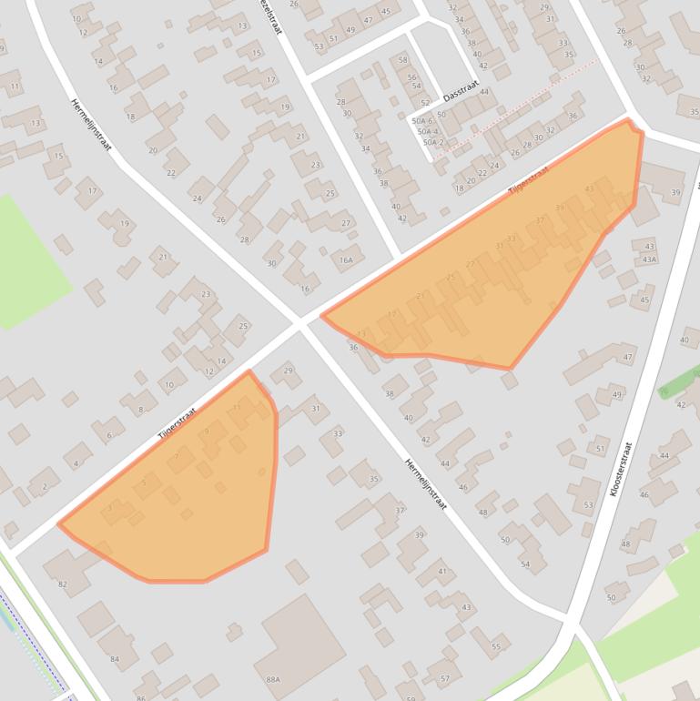 Kaart van postcodegebied 5408PM.